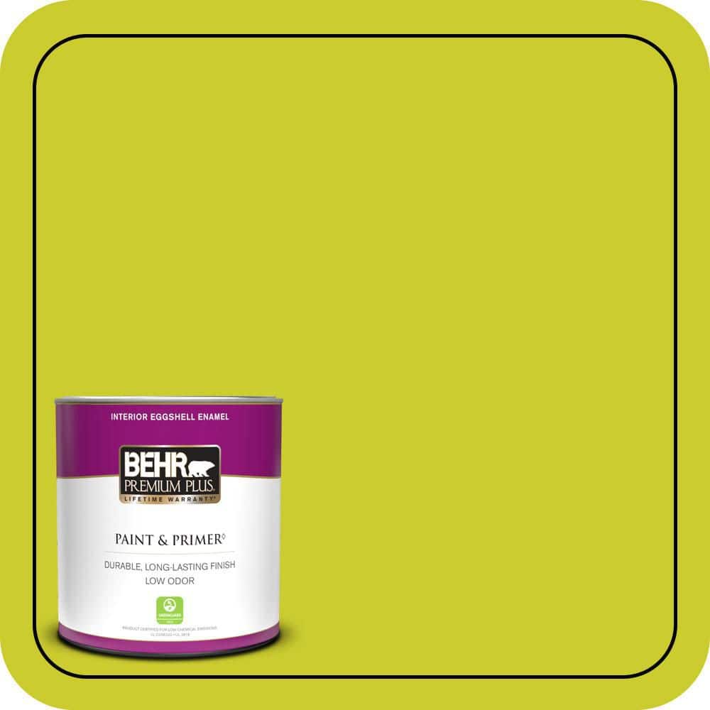 BEHR PREMIUM PLUS #S-G-400 Lime Pop Enamel & Primer Color Sample (1)