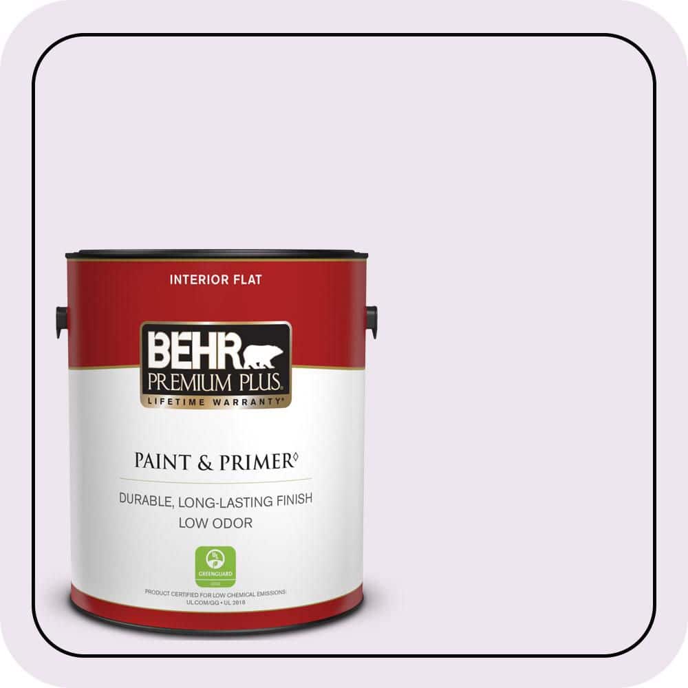 BEHR PREMIUM PLUS 1 gal. #M570-1 In the Spotlight Flat Low Odor Interior Paint & Primer