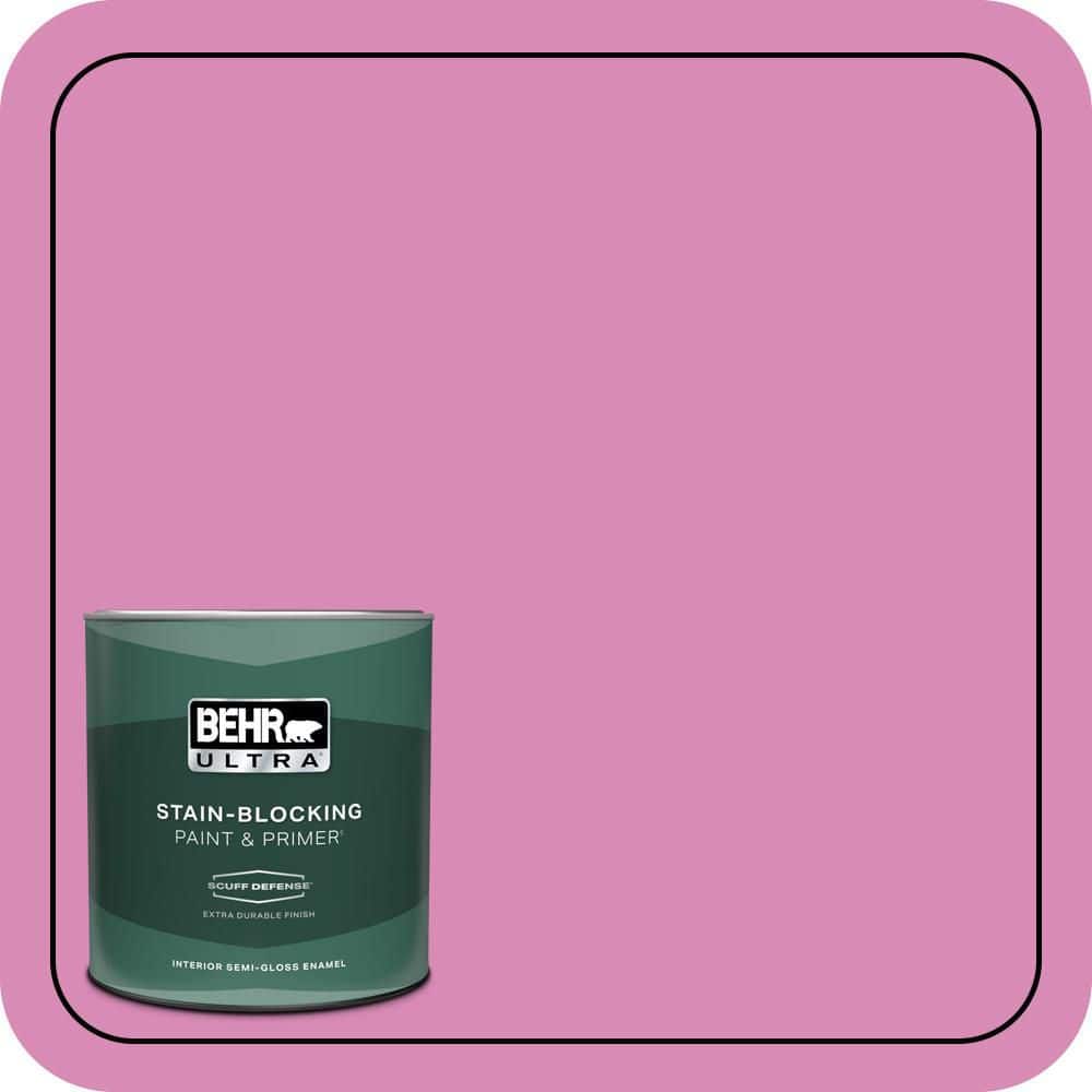 BEHR ULTRA 1 qt. #P120-3 High Maintenance Extra Durable Semi-Gloss Enamel Interior Paint & Primer