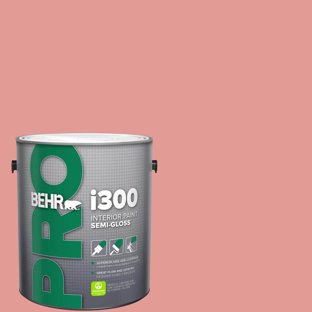 BEHR PRO 1 gal. #M160-4A Sunset Pink Semi-Gloss Interior Paint