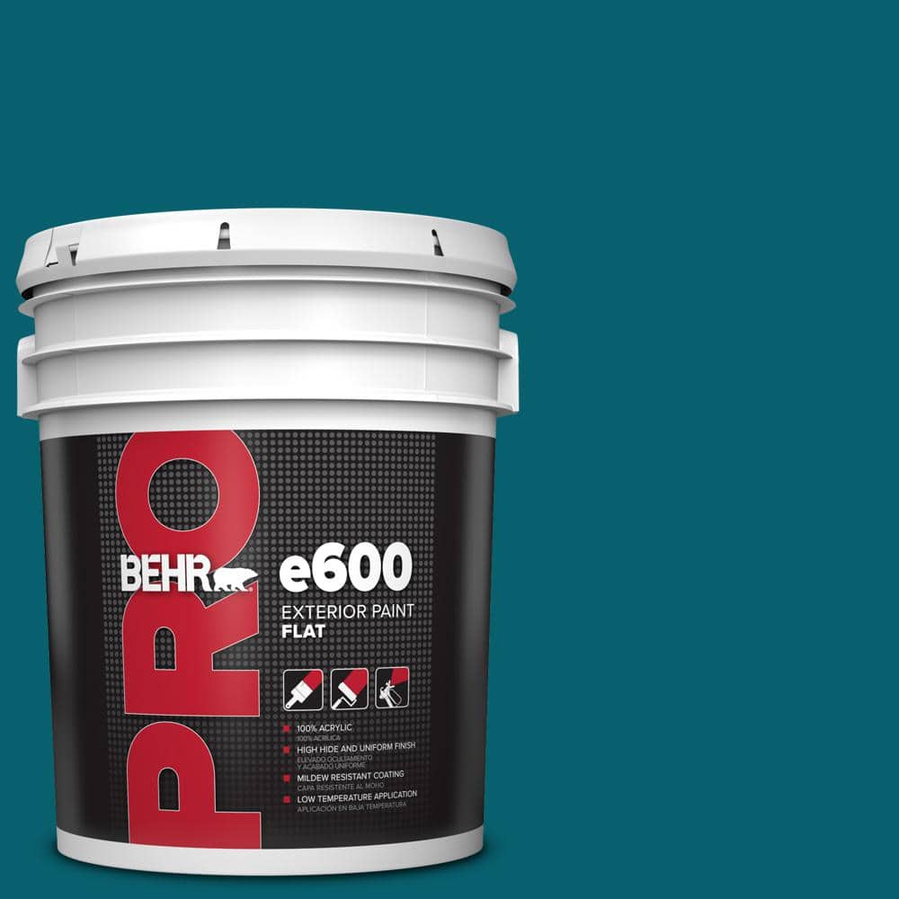 BEHR PRO 5 gal. #T16-04 Galapagos Flat Exterior Paint