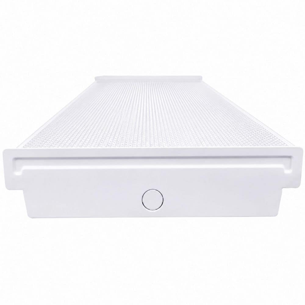 Commercial Electric 1-Pack 4 ft. 8000 Lumens Integrated LED White Wrap Light, 4000K (4)