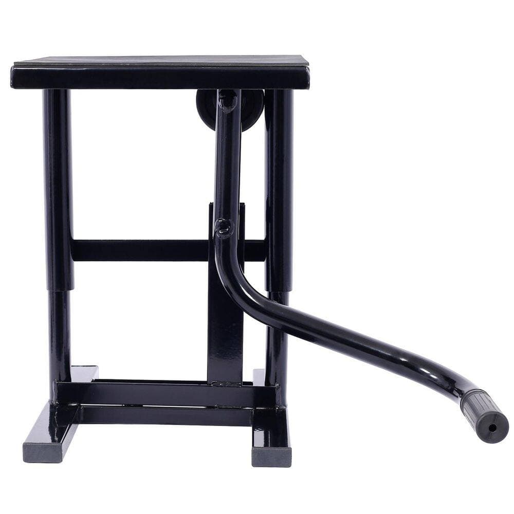 maocao hoom Motorcycle Dirt Bike Stands & Lifts Jack Stand Steel Lift 11 in.-16.5 in. Adjustable Height 330lbs. Load Capacity, Black (2)