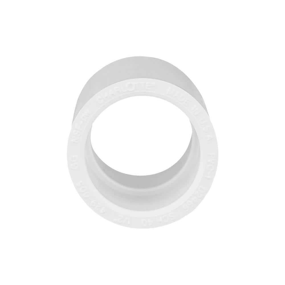 Charlotte Pipe 1/2 in. Sch 40 Coupling Skt Contractor PVC 10 Pack (1)