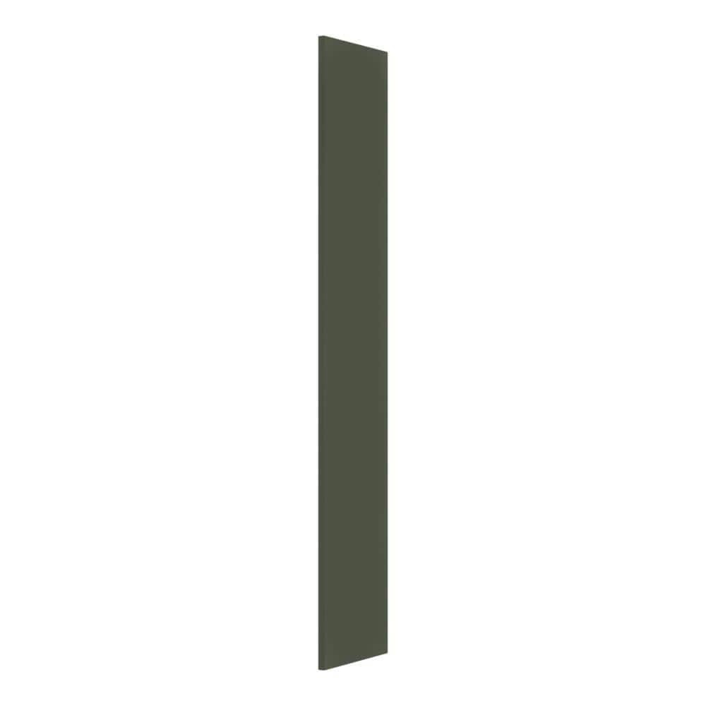 Hampton Bay Avondale 12 in. W x 60 in. H Wall Cabinet Bottom Cover End Panel in Fern Green