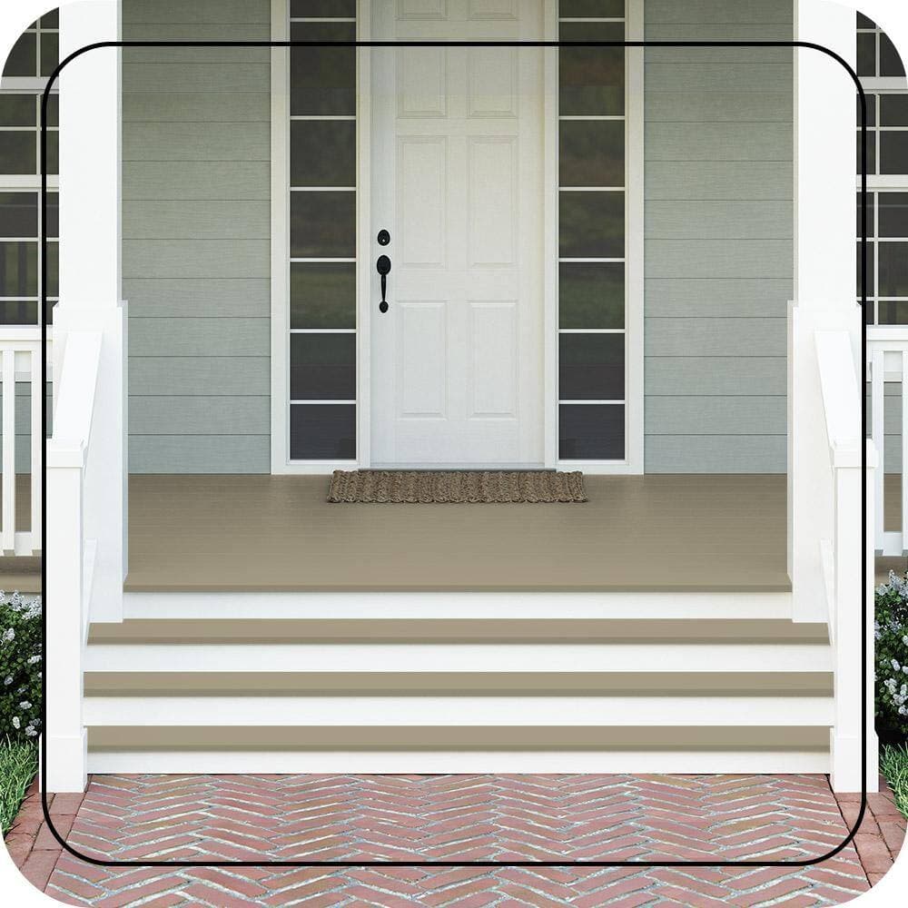 BEHR PREMIUM #N340-4 Textured Low-Lustre Enamel Interior/Exterior Porch and Patio Anti-Slip Floor Paint (2)