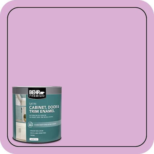 BEHR PREMIUM 1 qt. #P110-3 BFF Satin Enamel Interior/Exterior Cabinet, Door & Trim Paint (2)