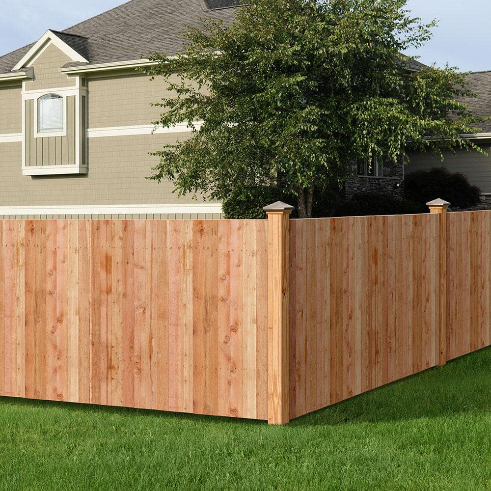 ProWood 5/8 in. 3 in. 3-1/2 ft. Western Red Cedar Wood Fence Picket (27-Pack) (2)