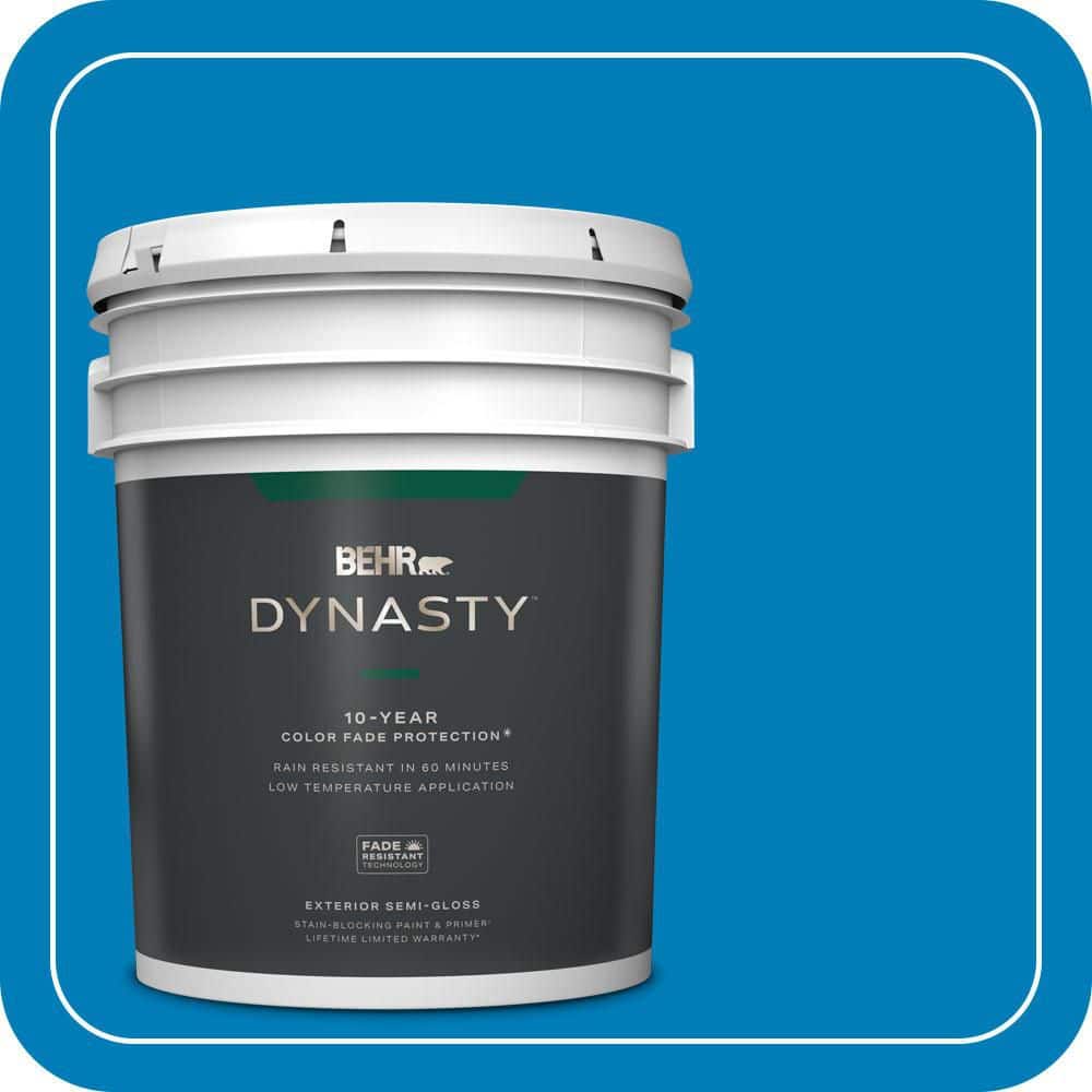 BEHR DYNASTY 5 gal. #S-G-550 Artesian Water Semi-Gloss Exterior Stain-Blocking Paint & Primer