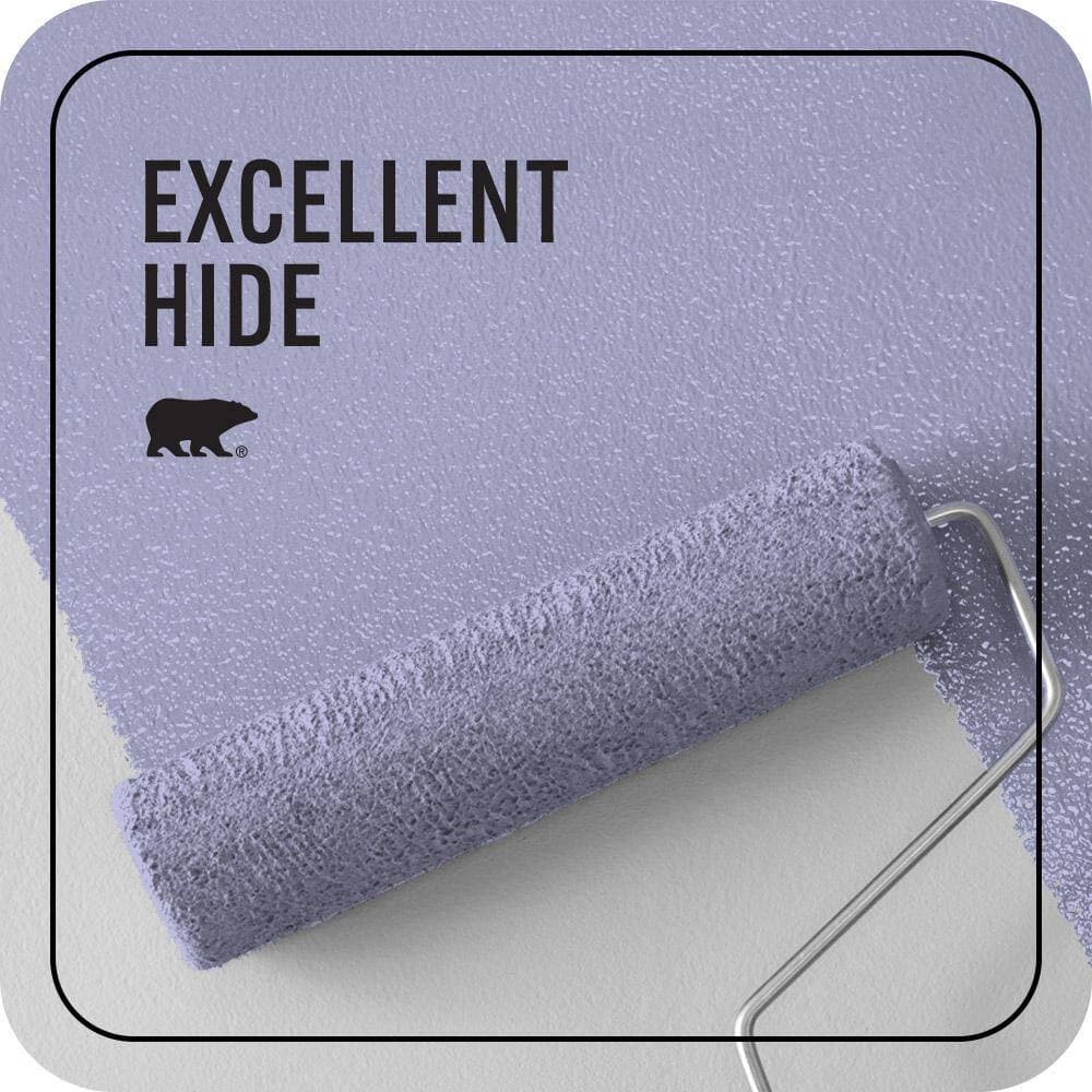 BEHR PREMIUM PLUS 1 gal. #P550-3 Lavender Cloud Ceiling Flat Interior Paint & Primer (2)