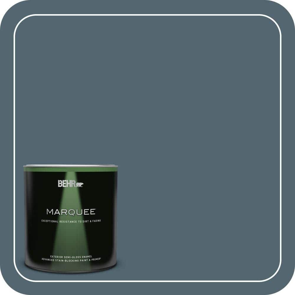 BEHR MARQUEE 1 qt. #MQ5-25 Rush Hour Semi-Gloss Enamel Exterior Paint & Primer (1)