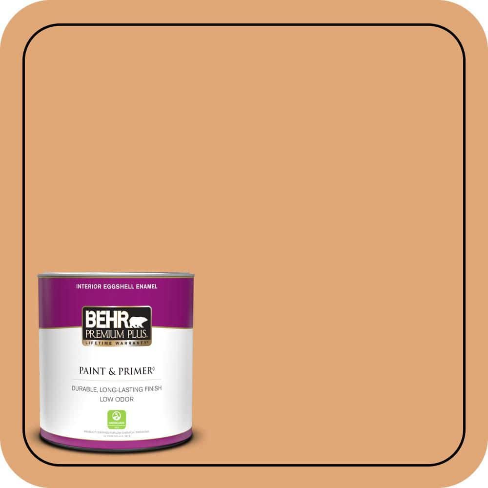 BEHR PREMIUM PLUS #280D-4 Caramel Sundae Enamel Interior/Exterior Paint & Primer Color Sample