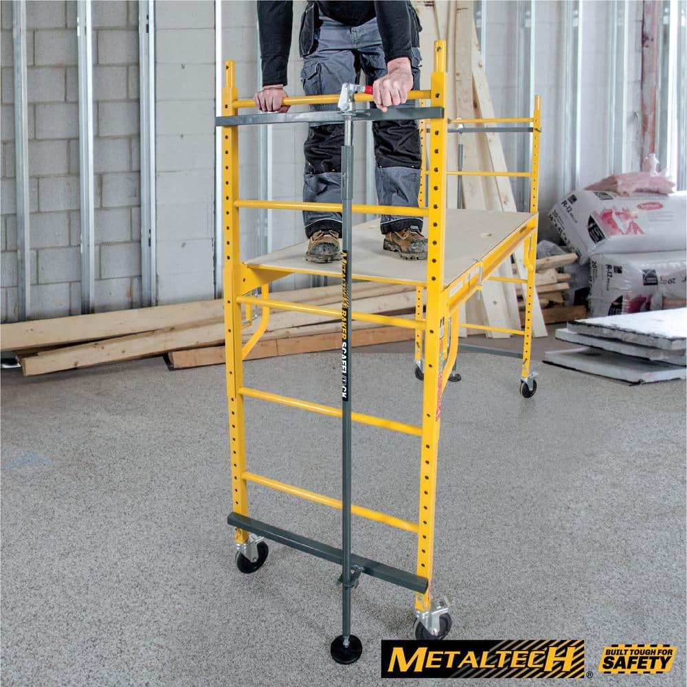 MetalTech Jobsite 6 ft. Scafflock Safety Brakes, Stabilizing Equipment for Baker Style Scaffold (2-Pack) (2)