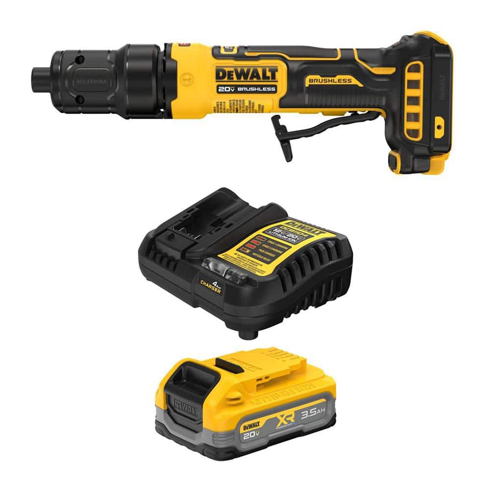 DEWALT ATOMIC 20V MAX Lithium-Ion Cordless Die Grinder with Paddle Switch with 20V MAX XR 3.5 Ah Battery and Charger