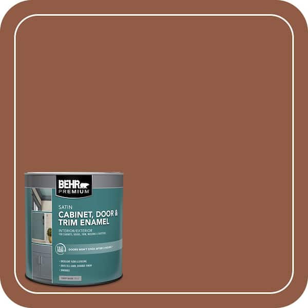 BEHR PREMIUM 1 qt. #PPU3-18 Artisan Satin Enamel Interior/Exterior Cabinet, Door & Trim Paint (2)