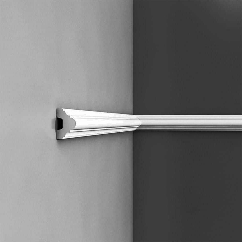 ORAC DECOR 1-1/8 in. D x 2 in. W x 78-3/4 in. L . Primed White Plain Polyurethane Panel Moulding (2-Pack) (3)