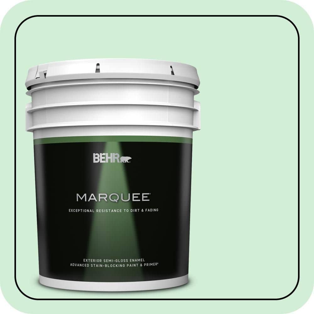 BEHR MARQUEE 5 gal. #P400-2 End of the Rainbow Semi-Gloss Enamel Exterior Paint & Primer