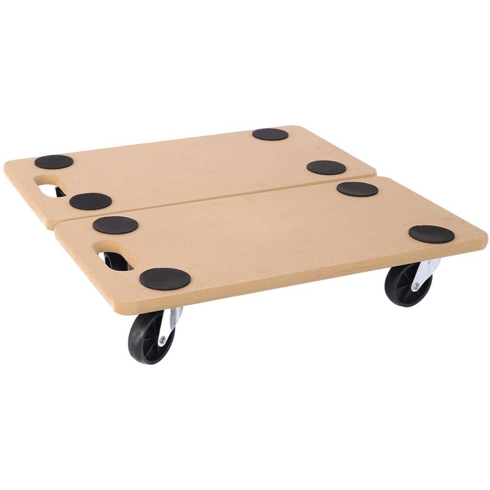 maocao hoom Furniture Moving Dolly, Heavy Duty Wood Rolling Mover with Wheels Load 500 Lbs for Piano Couch Fridge Heavy Items, 2 Pcs