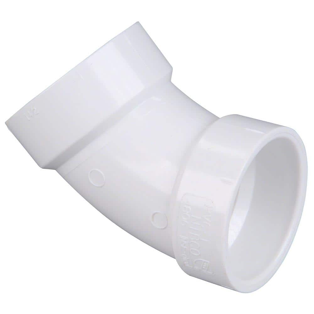 NIBCO 1-1/2 in. PVC DWV 45-Degree Hub x Hub Elbow Fitting (10-Pack) (3)