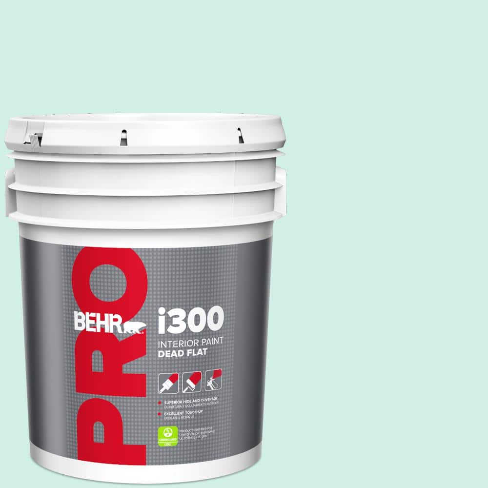 BEHR PRO 5 gal. #P440-1 Shimmering Pool Dead Flat Interior Paint