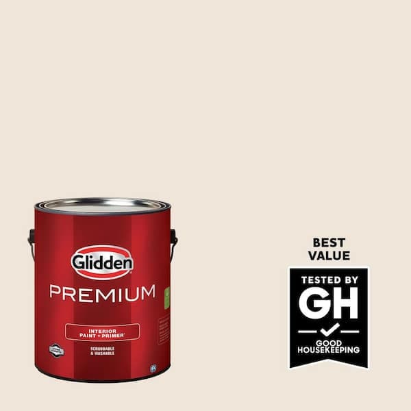 Glidden Premium 1 gal. Pearl PPG1087-2 Satin Interior Latex Paint (2)