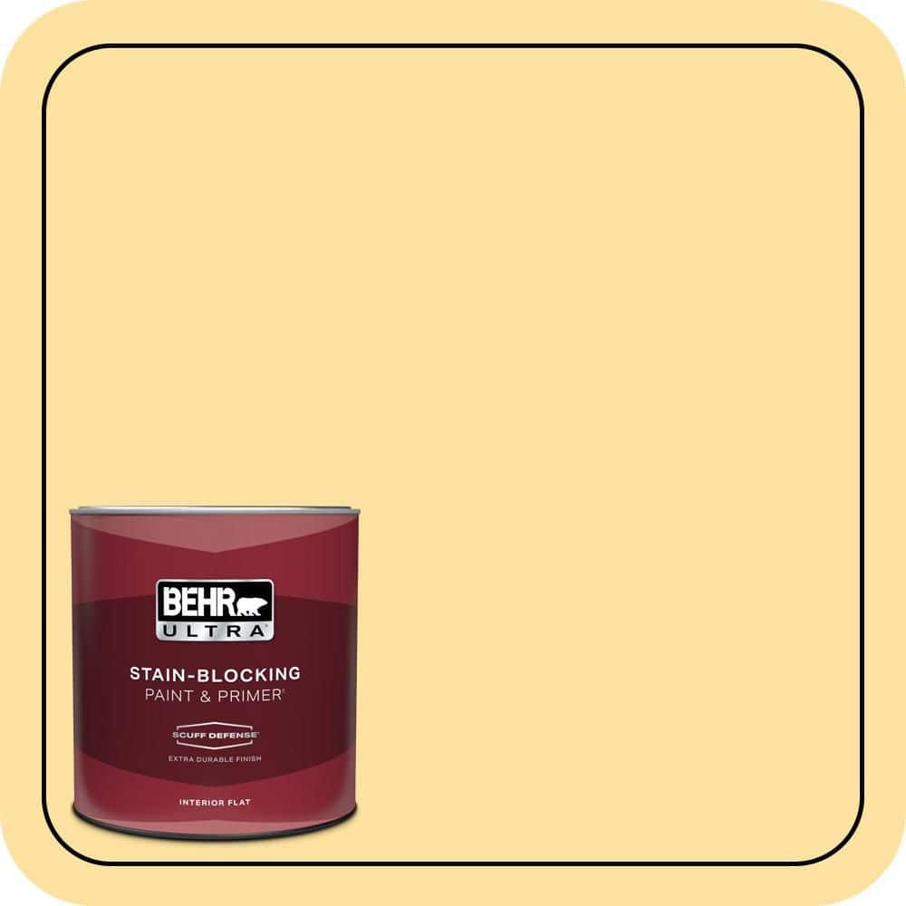 BEHR ULTRA 1 qt. #P280-3 Polka Dot Skirt Extra Durable Flat Interior Paint & Primer