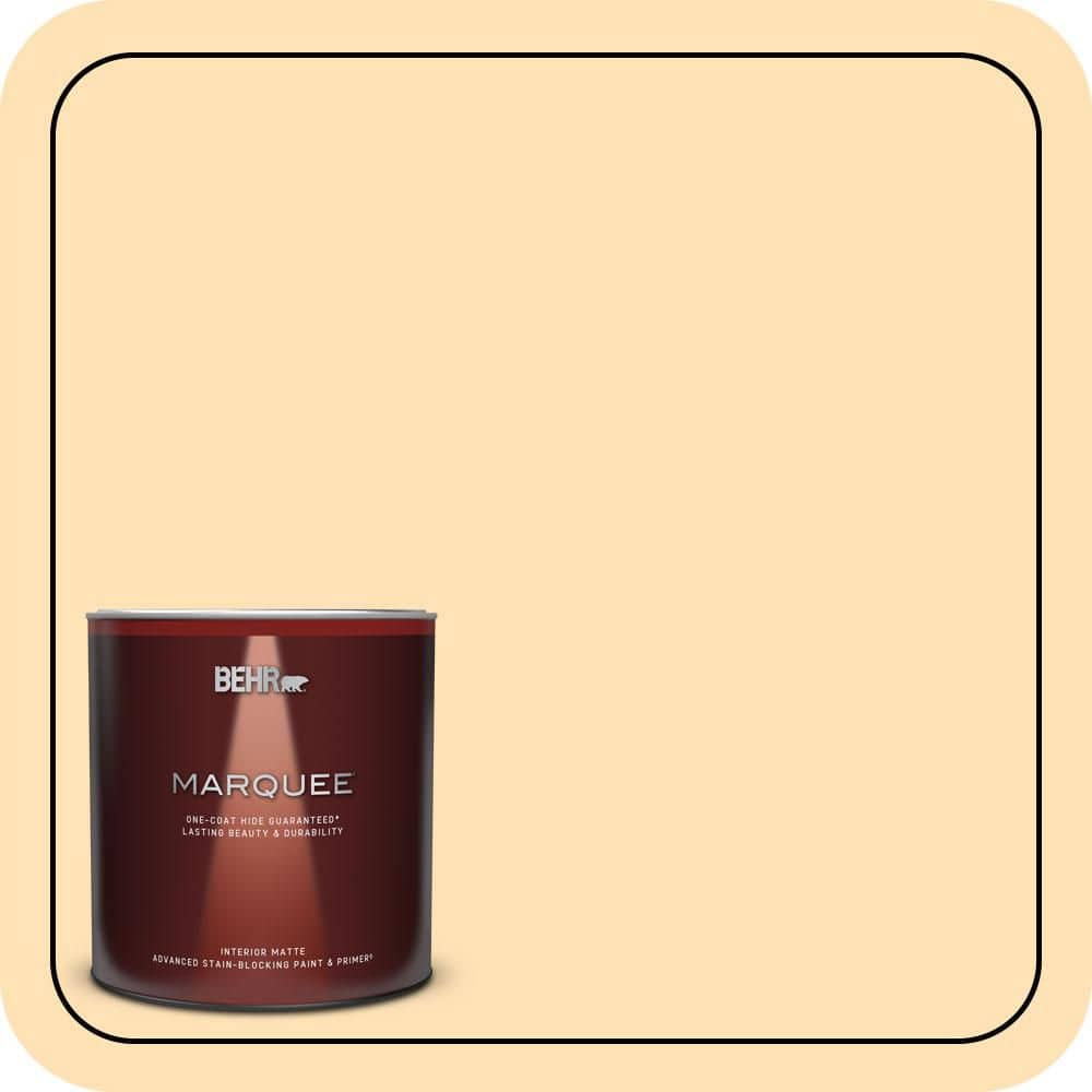 BEHR MARQUEE 1 qt. #CE-04 Peach of Mind Matte Interior Paint & Primer