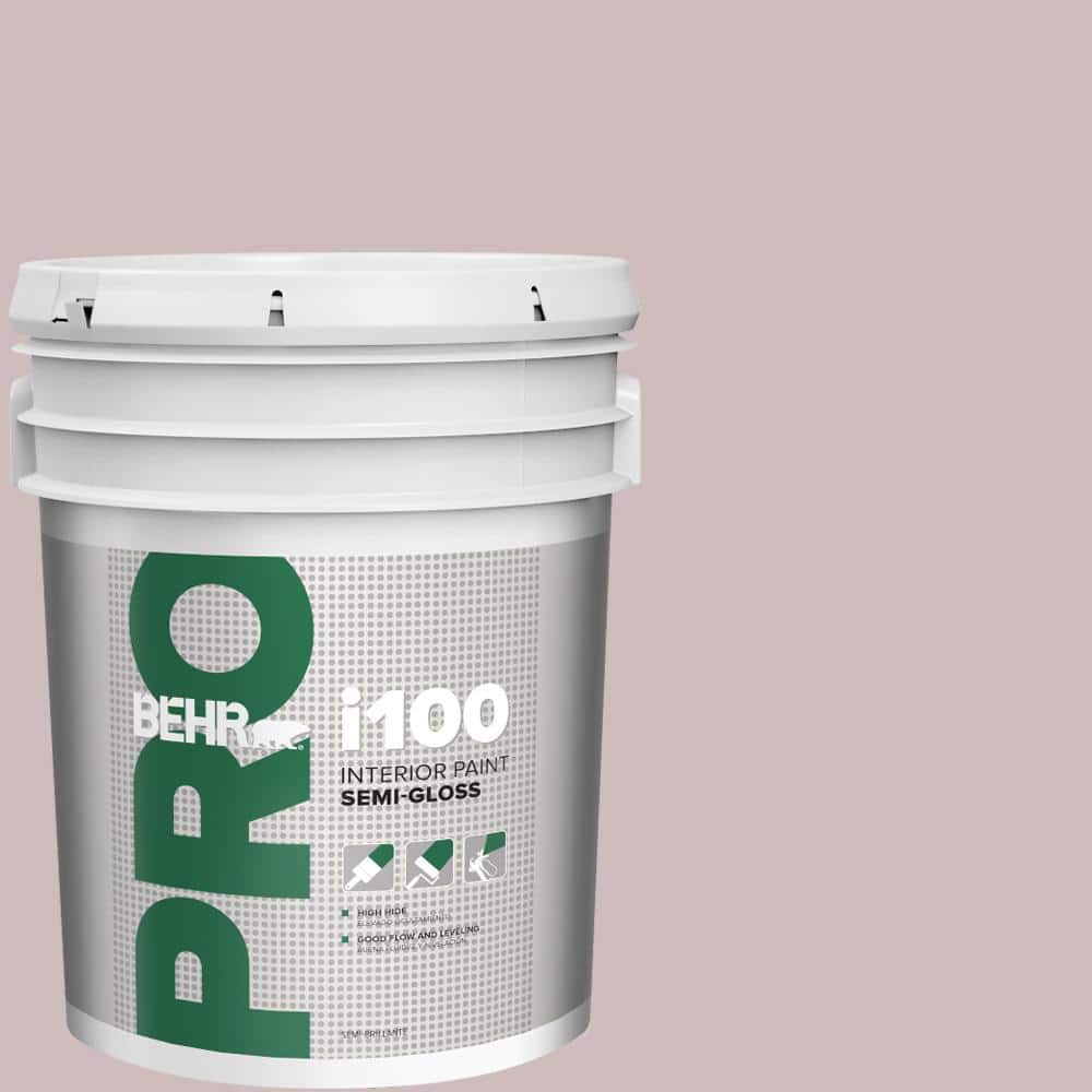 BEHR PRO 5 gal. #N120-3 Mauve It Semi-Gloss Interior Paint