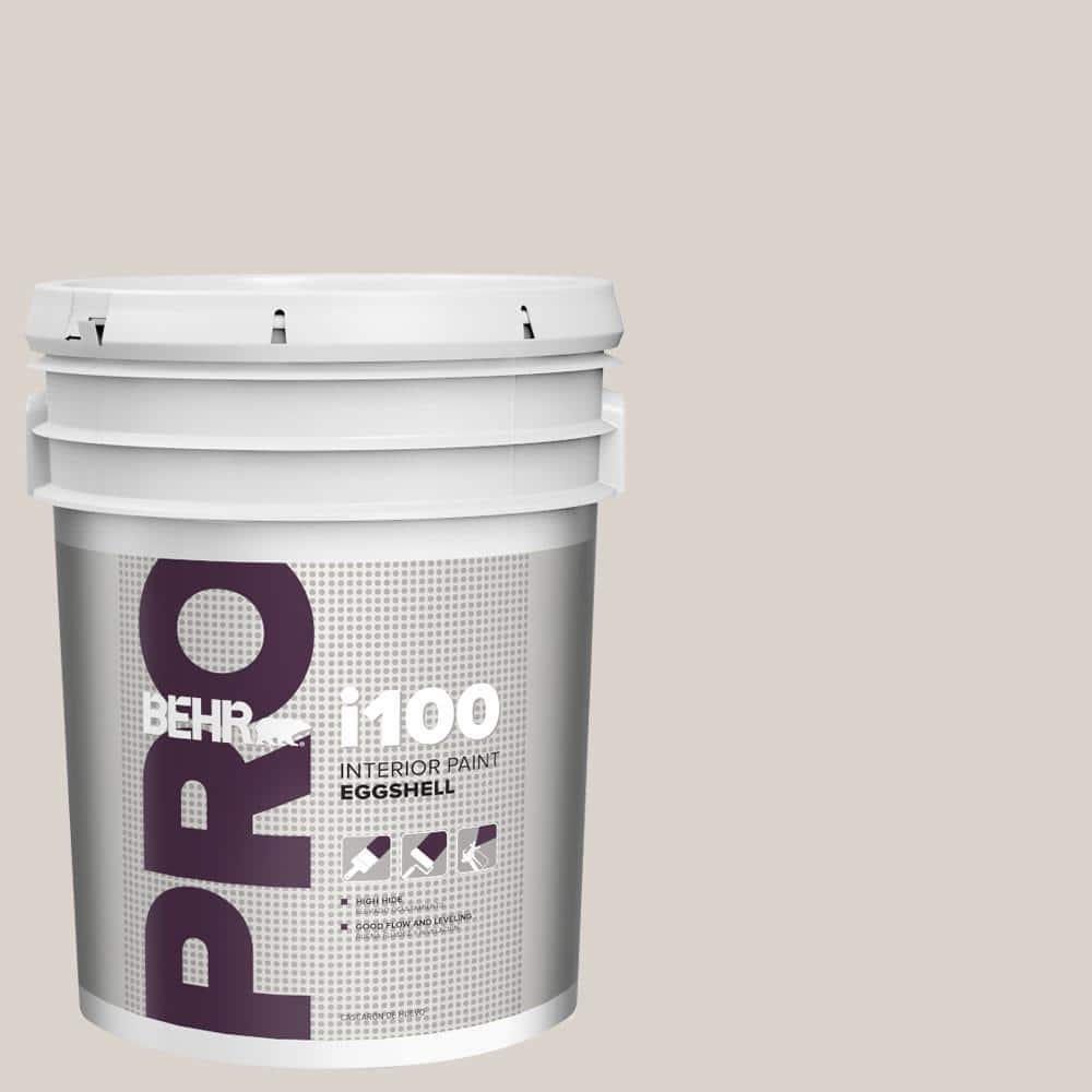 BEHR PRO 5 gal. #N200-1 Moth Gray Eggshell Interior Paint (1)