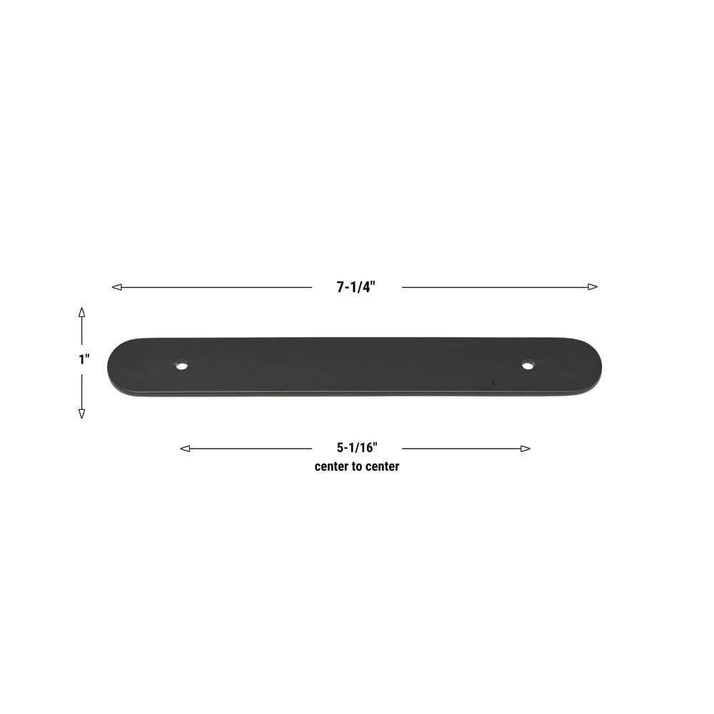 GLIDERITE 7-1/4 in. Rounded Cabinet Backplate 5-1/16 in. Center to Center, 7343-128-MB (3)