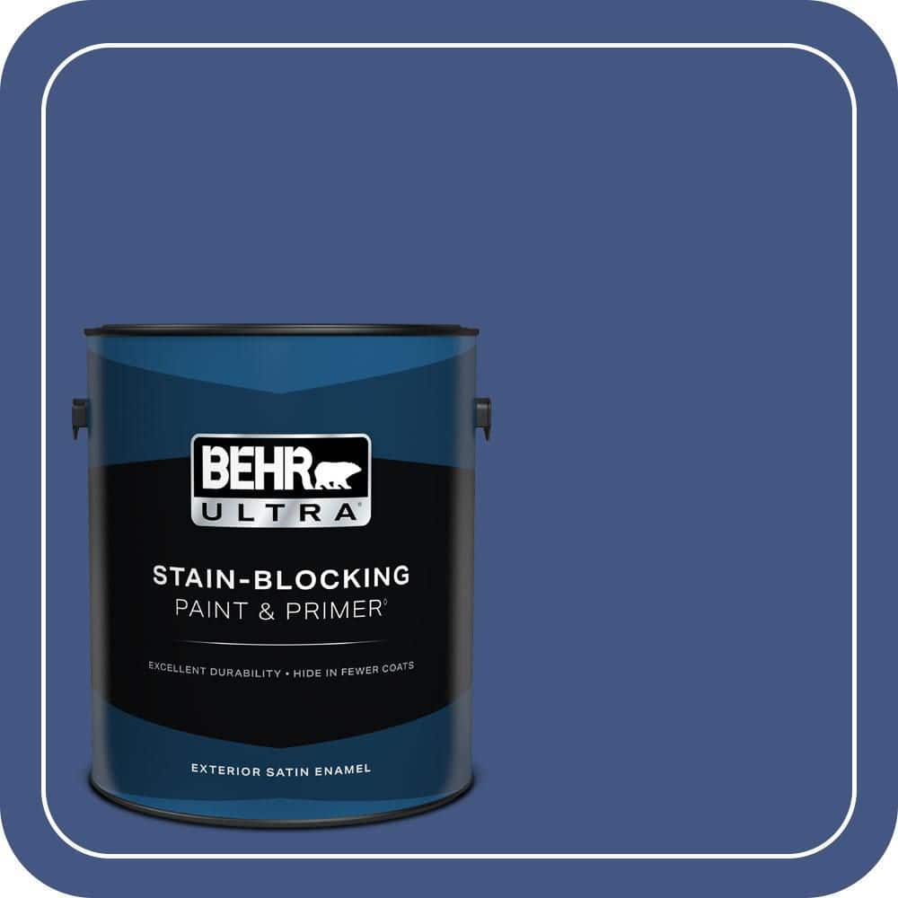 BEHR ULTRA 1 gal. #S-H-600 Sailor Satin Enamel Exterior Paint & Primer