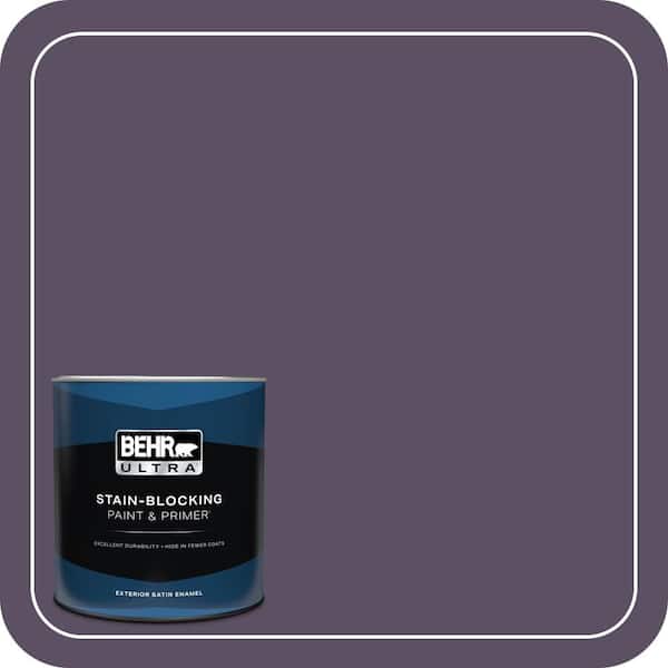 BEHR ULTRA 1 qt. #660F-7 Napa Grape Satin Enamel Exterior Paint & Primer (2)