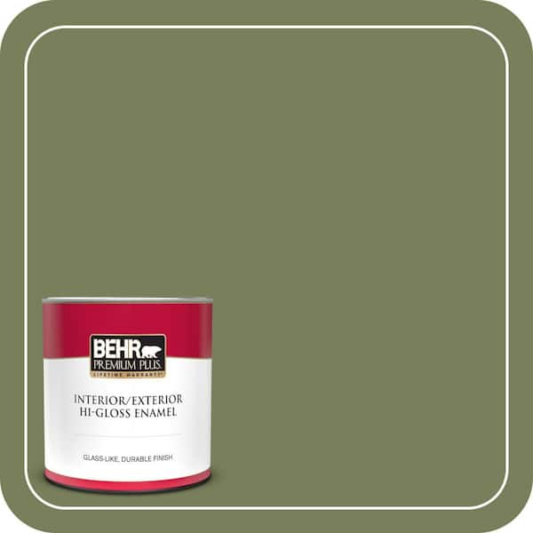 BEHR PREMIUM PLUS #410F-6 Grape Vine Enamel Low Odor & Primer (2)