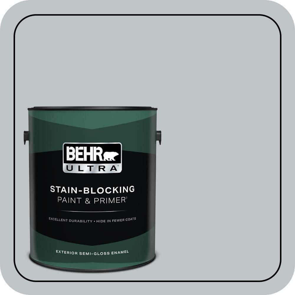 BEHR ULTRA 1 gal. #N510-2 Galactic Tint Semi-Gloss Enamel Exterior Paint & Primer