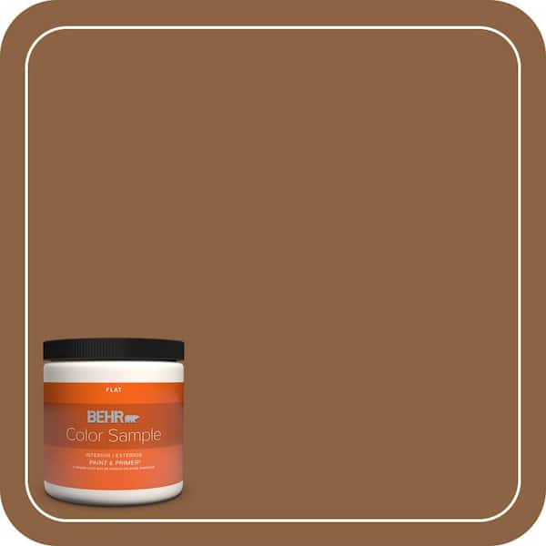 BEHR PREMIUM PLUS #260F-7 Caramel Latte Enamel Low Odor & Primer (4)
