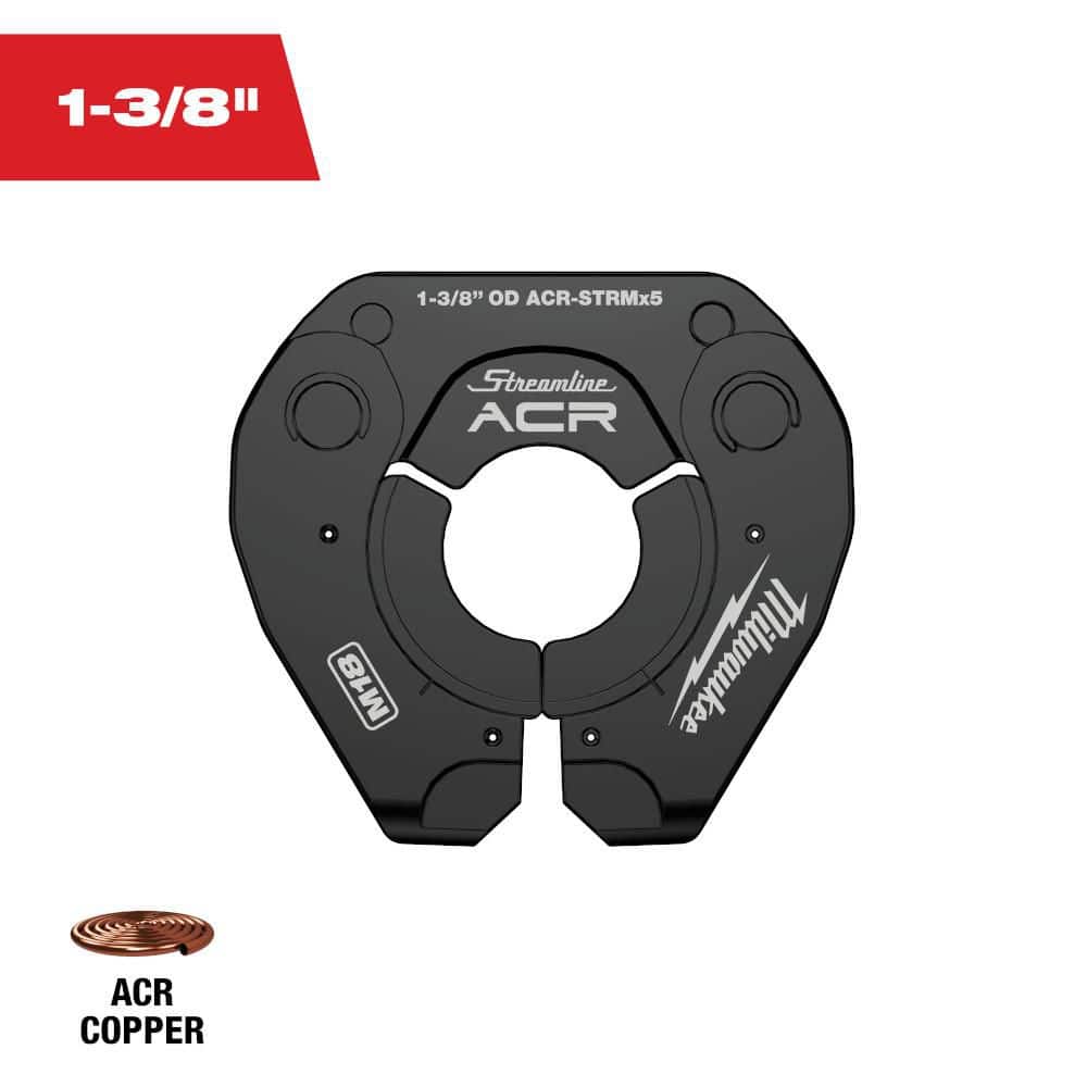 Milwaukee 1-3/8 in. Streamline ACR Copper Pivoting Press Ring for M18 FORCE LOGIC Press Tool (1)