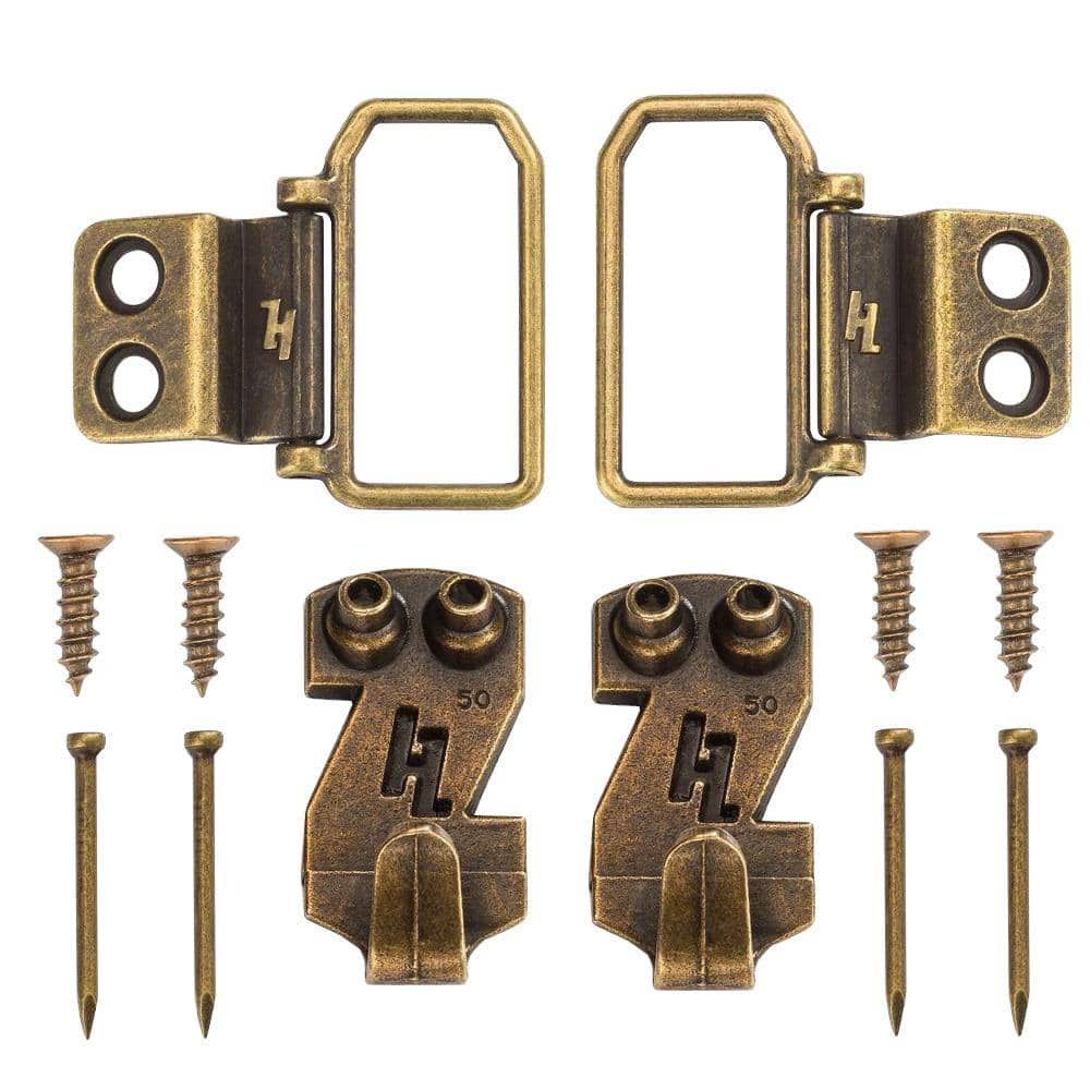 HangZ 50 lb. 2 Hole D Ring Canvas Flat Mount Hanger Kit (1)