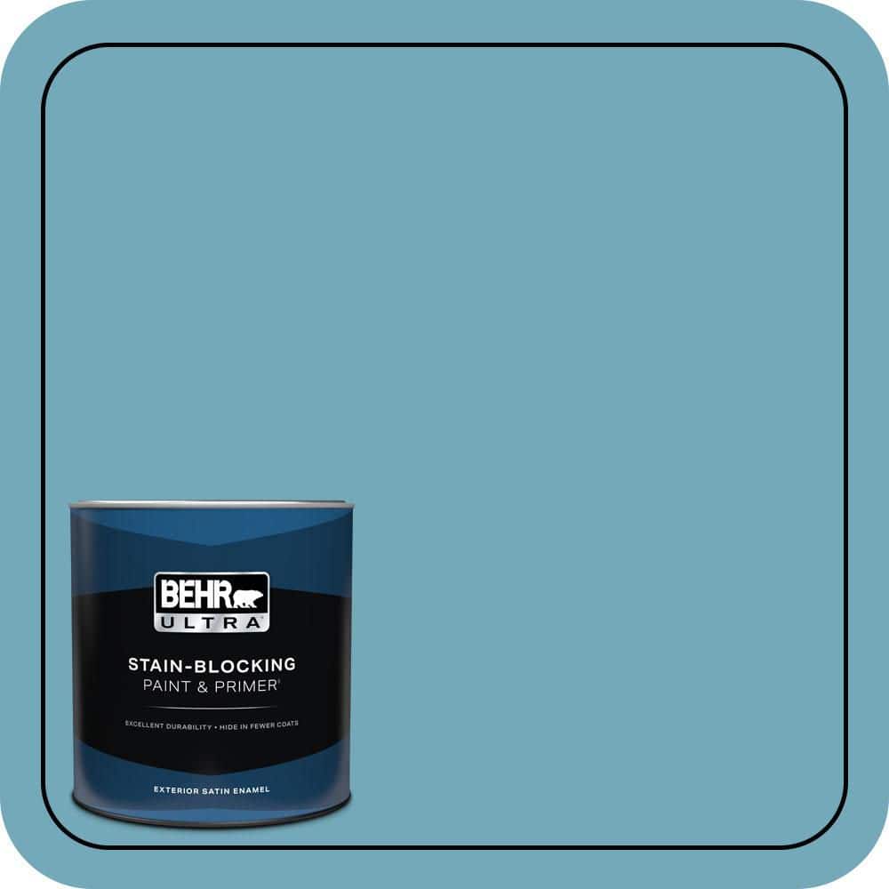BEHR ULTRA 1 qt. #S460-4 Snowboard Satin Enamel Exterior Paint & Primer