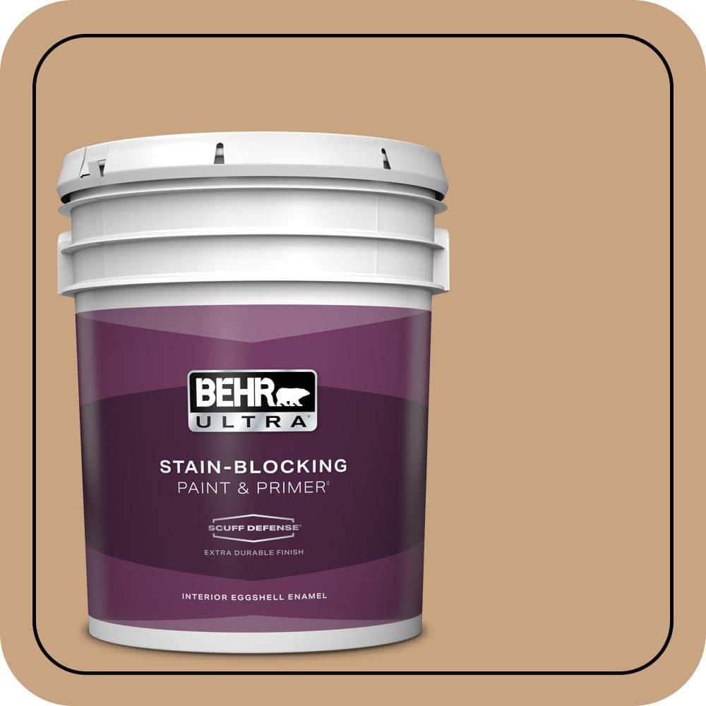 BEHR ULTRA 5 gal. #S260-4 Pelican Tan Extra Durable Eggshell Enamel Interior Paint & Primer