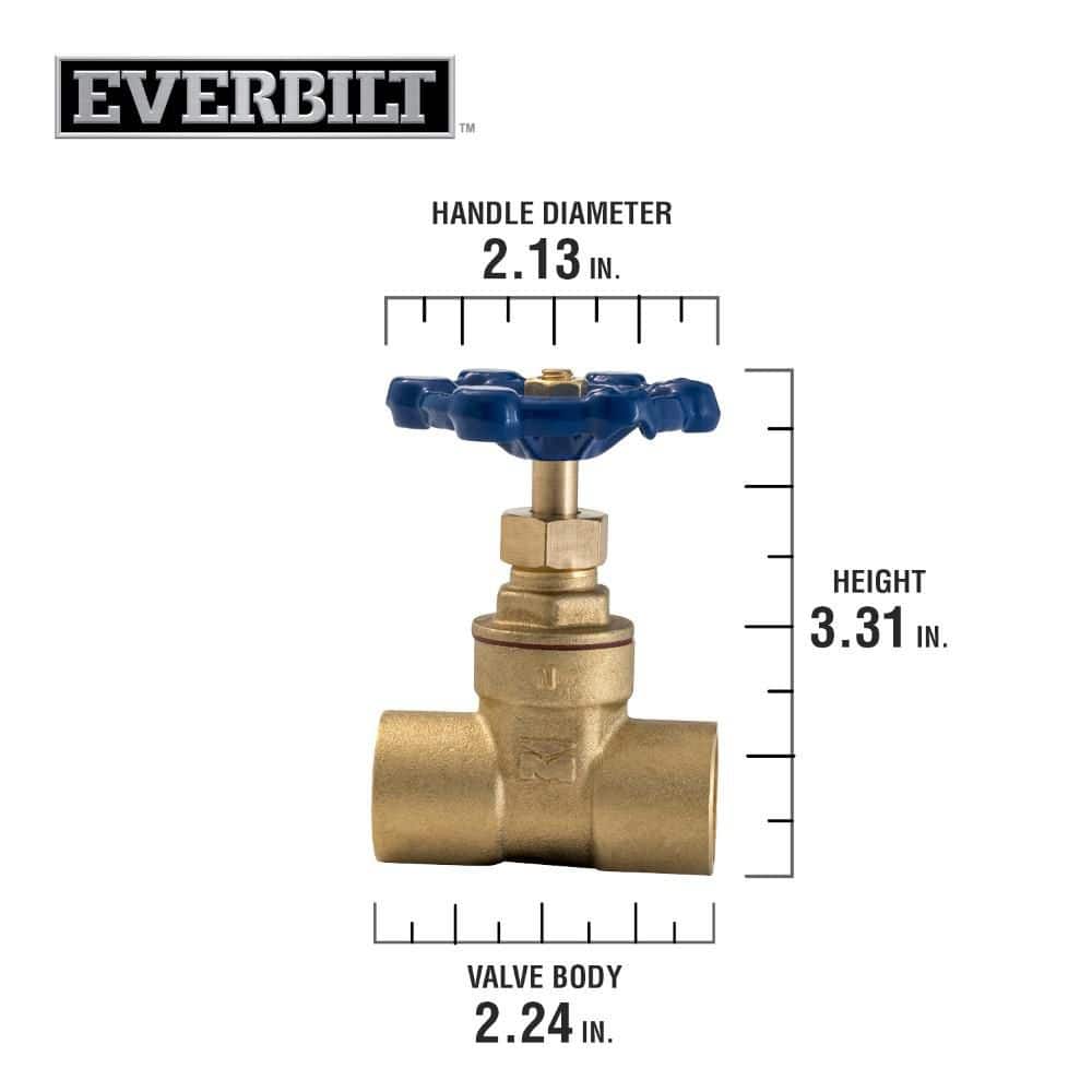 Everbilt . Brass C C Compact-Pattern Gate Valve (4)