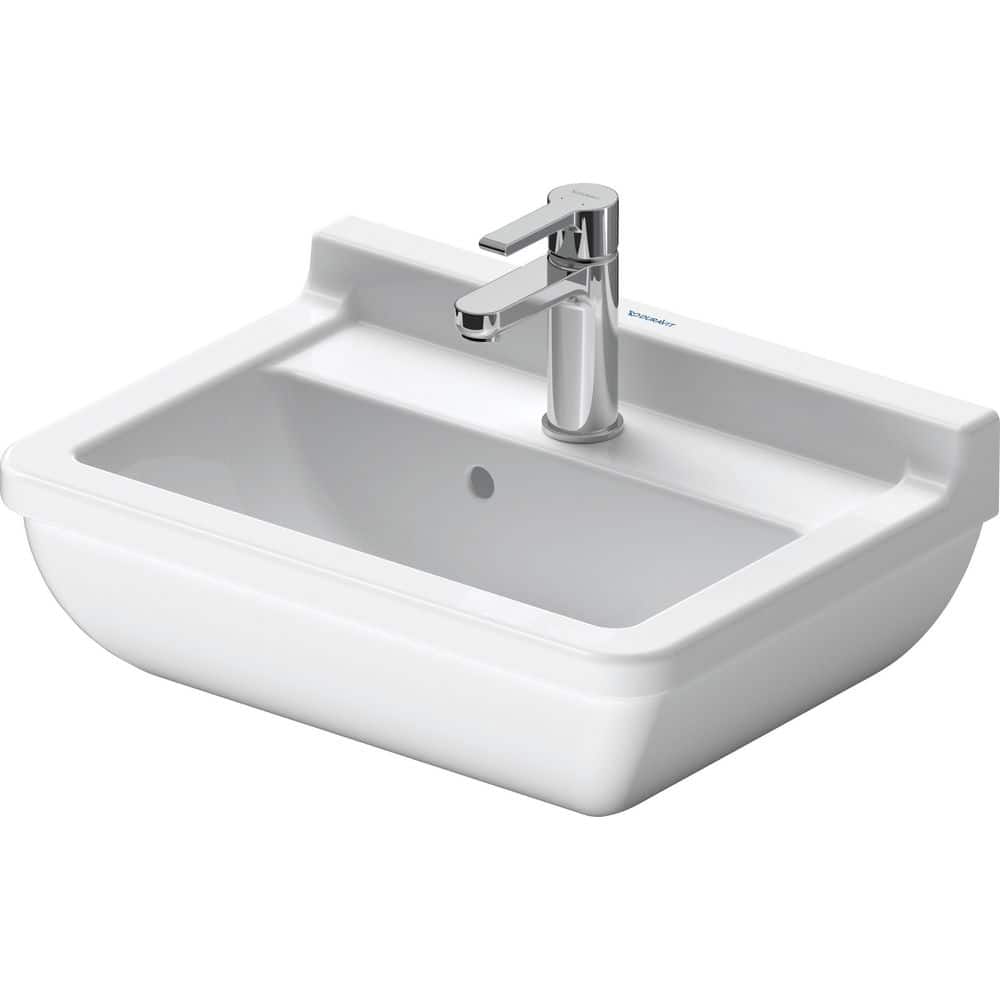 Duravit Starck 3 19.63 in. Rectangular Bathroom Sink in White (1)