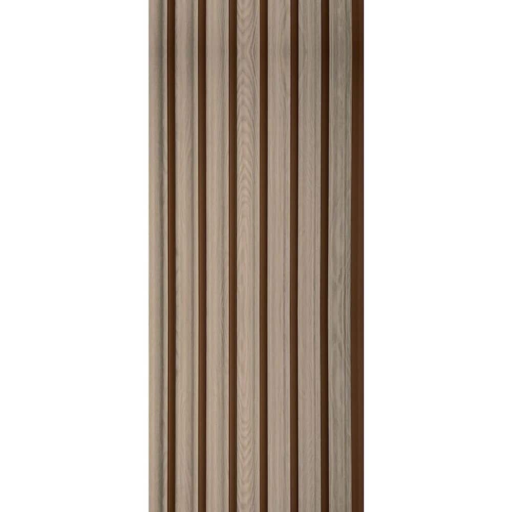 FROM PLAIN TO BEAUTIFUL IN HOURS Fluted 1/2 in. x 0.79 ft. x 7.88 ft. Simply White Glue-Up Foam Wood Slat Walls (10-Pack)/62.25 sq. ft. (1)