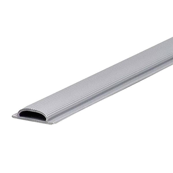 M-D Building Products 0.375 in. x 36 in. Exterior Gray Vinyl Door Weatherstripping Threshold Replacement Insert (2)