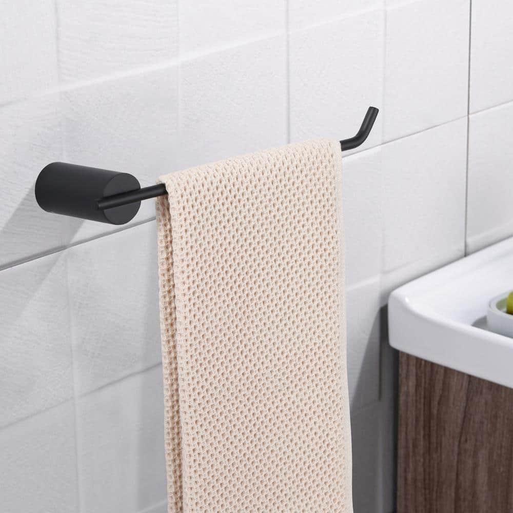 IVIGA Stainless Steel 5-Piece Bath Hardware Set with 2-Towel Bars, Toilet Paper Holder and 2-Towel Hooks (4)