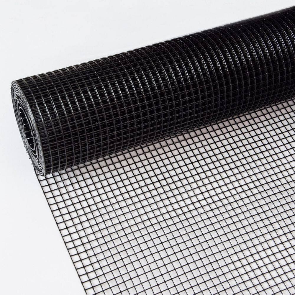 Tidoin 1/2 in. x 3 ft. x 100 ft. 19-Gauge Black Metal PVC Hardware Cloth Welded Wire (3)