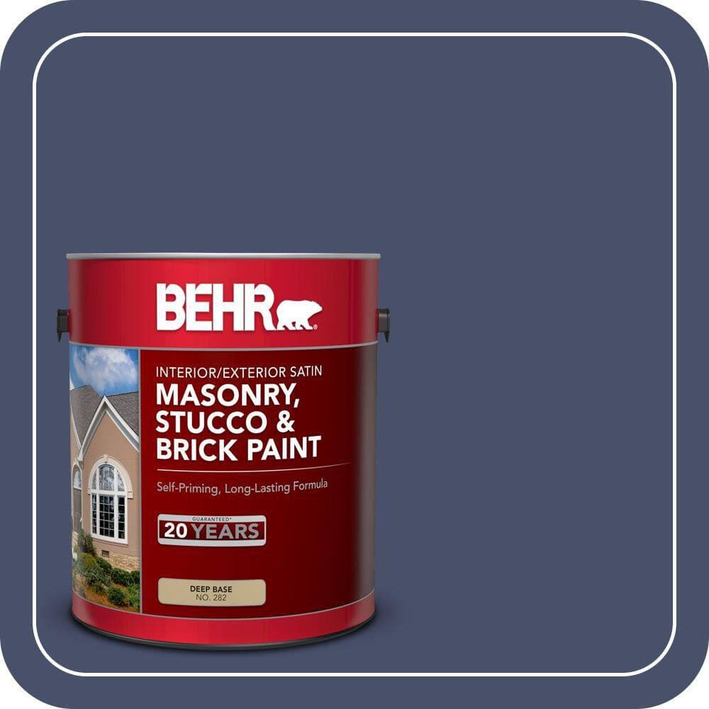 BEHR 1 gal. #PPU15-18 Vintage Velvet Satin Interior/Exterior Masonry, Stucco and Brick Paint