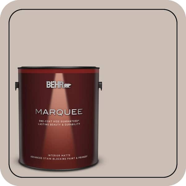 BEHR MARQUEE 1 gal. #N180-3 Race Track Matte Interior Paint & Primer (2)