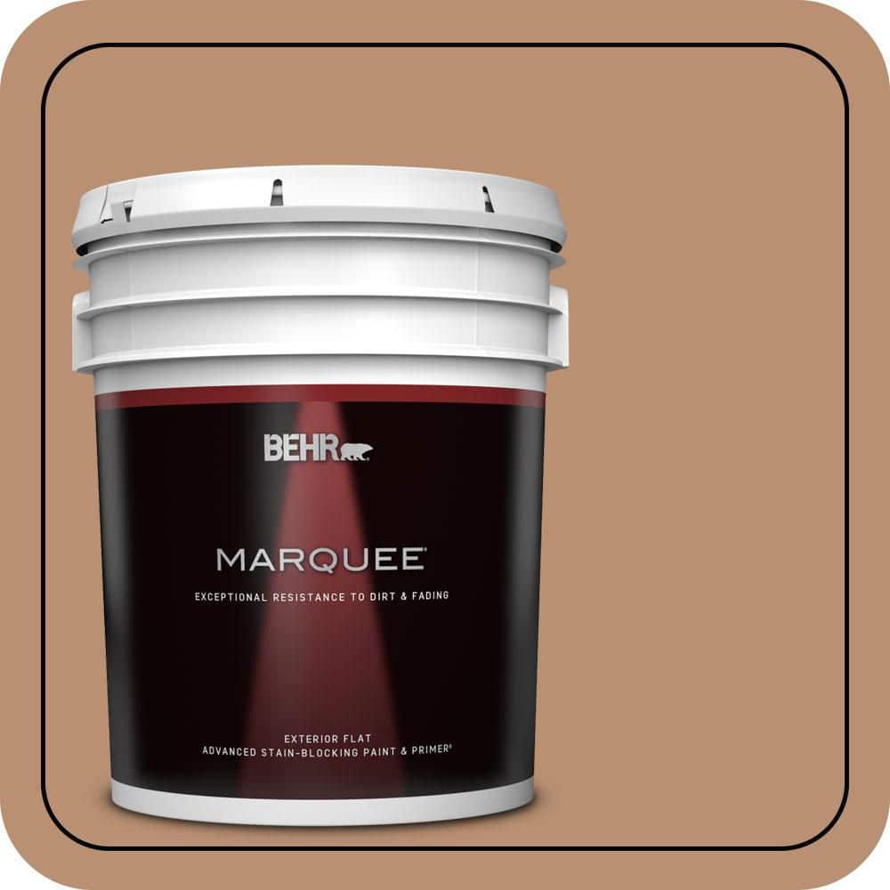 BEHR MARQUEE 5 gal. #S230-5 Sugar Maple Flat Exterior Paint & Primer (1)
