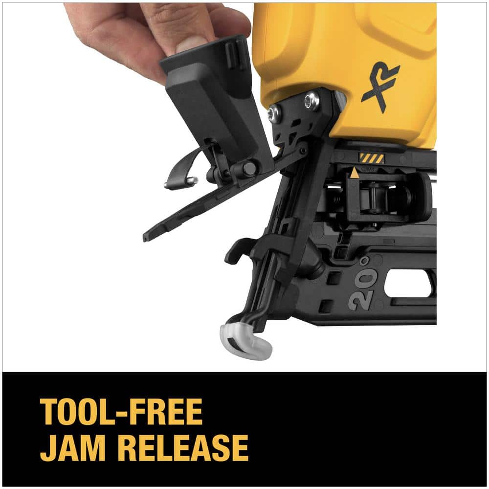 DEWALT 20V MAX XR Lithium-Ion Electric Cordless 16GA Angled Finishing Nailer & Cordless Brushless Oscillating Tool (Tools Only) (3)