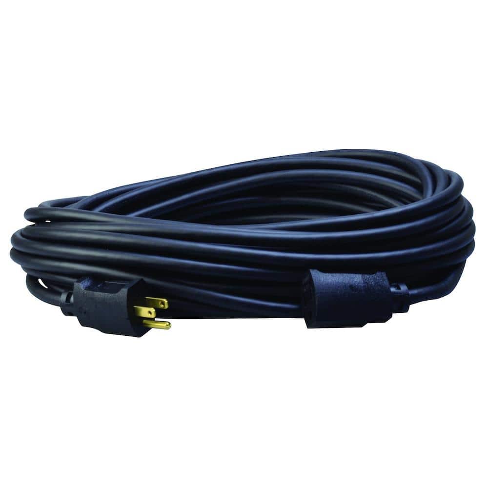 Southwire 50 ft. 14/3 SJEOOW Black Polar/Solar Standard Extension Cord